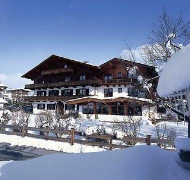 Rakouský penzion Berghof v zimě