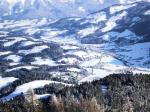 Sjezdovka Streif - pohled na Hahnenkamm