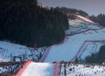 Hahnenkamm se sjezdovkou Streif
